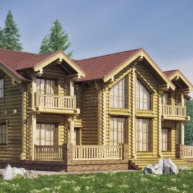 Проект дома Тамерлан оцилиндрованное