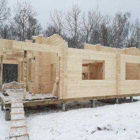 Эко-тех Этапы строительства дома "Синдика"