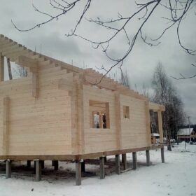 Эко-тех Этапы строительства дома "Синдика"