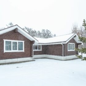 Эко-тех дом,оцилиндрованное бревно, строительство и отделка фото