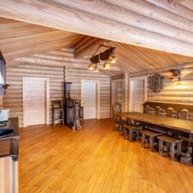 Эко-тех дом оцилиндрованное бревно, строительство и отделка фото