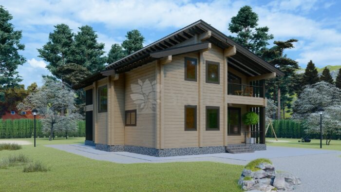 Проект дома Верея клееный брус