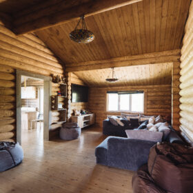 Эко-тех проект Альпийский луг оцилиндрованное бревно