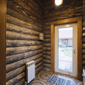 Эко-тех проект Альпийский луг оцилиндрованное бревно