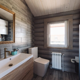 Эко-тех проект Альпийский луг оцилиндрованное бревно