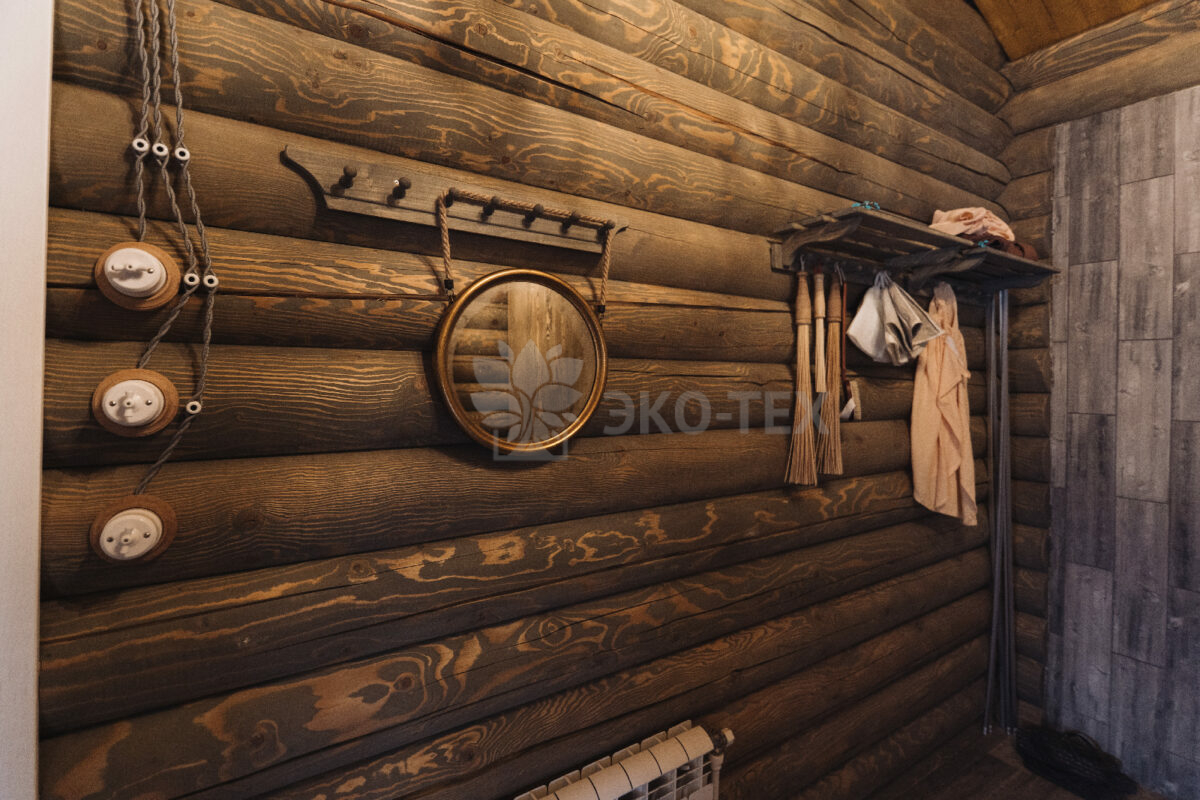 Эко-тех проект Альпийский луг оцилиндрованное бревно