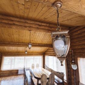 Эко-тех проект Альпийский луг оцилиндрованное бревно