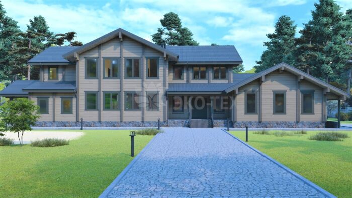 Дом из клееного бруса Молодёново