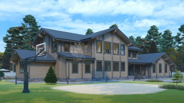 Дом из клееного бруса Молодёново