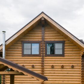 Эко-тех проект Заречье оцилиндрованное бревно