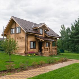 Эко-тех проект Заречье оцилиндрованное бревно