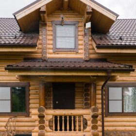 Эко-тех проект Заречье оцилиндрованное бревно