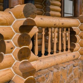 Эко-тех проект Заречье оцилиндрованное бревно