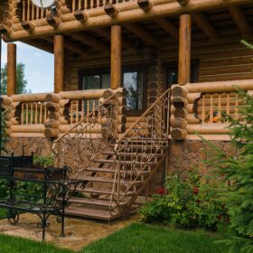 Эко-тех проект Заречье оцилиндрованное бревно