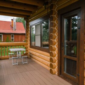 Эко-тех проект Заречье оцилиндрованное бревно