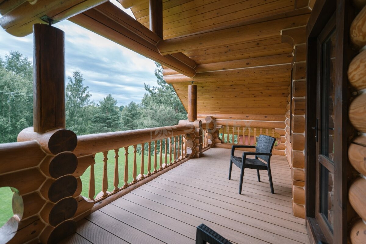 Эко-тех проект Заречье оцилиндрованное бревно