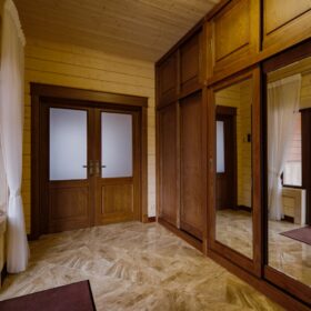 Дом по проекту Рим с гаражом из клееного бруса