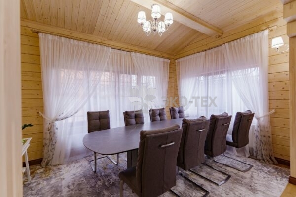 Дом по проекту Рим с гаражом из клееного бруса