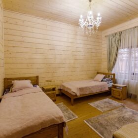 Дом по проекту Рим с гаражом из клееного бруса