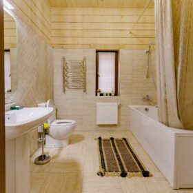 Дом по проекту Рим с гаражом из клееного бруса