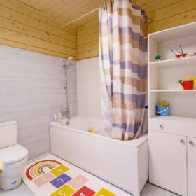 Дом по проекту Рим с гаражом из клееного бруса