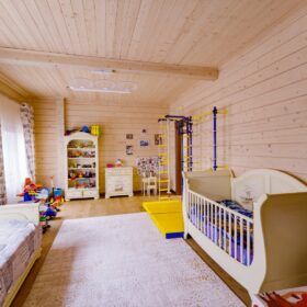 Дом по проекту Рим с гаражом из клееного бруса