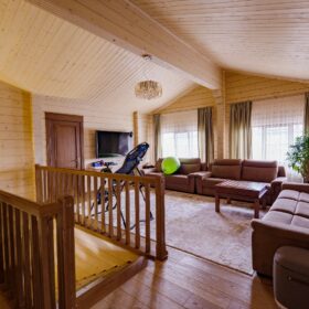 Дом по проекту Рим с гаражом из клееного бруса