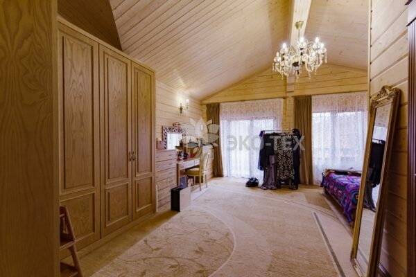 Дом по проекту Рим с гаражом из клееного бруса