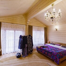 Дом по проекту Рим с гаражом из клееного бруса