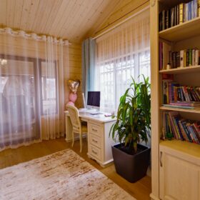 Дом по проекту Рим с гаражом из клееного бруса