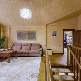 Дом по проекту Рим с гаражом из клееного бруса