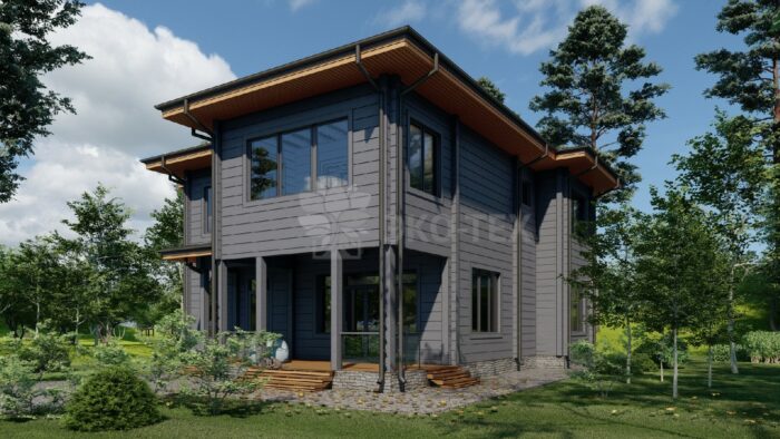 Дом из клееного бруса Новомещерский