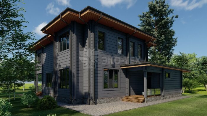 Дом из клееного бруса Новомещерский