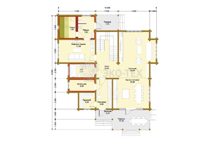Дом из клееного бруса Новомещерский