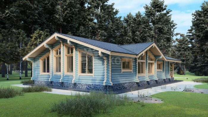 Дом из оцилиндрованного бревна Весенний