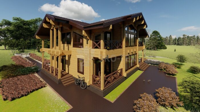 Дом из клееного бруса Вишневый сад