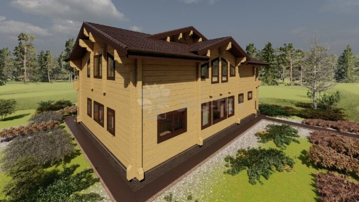 Дом из клееного бруса Вишневый сад