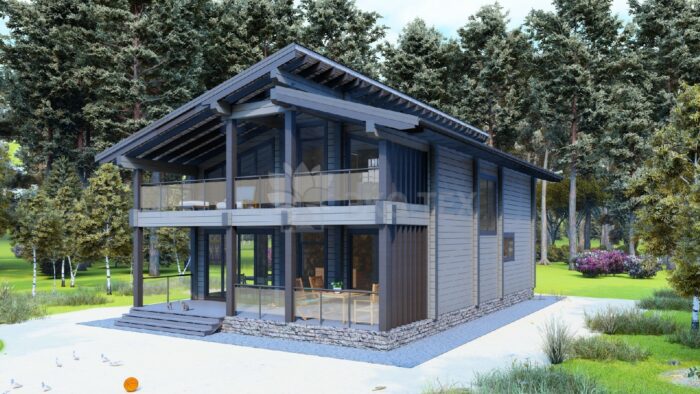 Дом из клееного бруса Камея