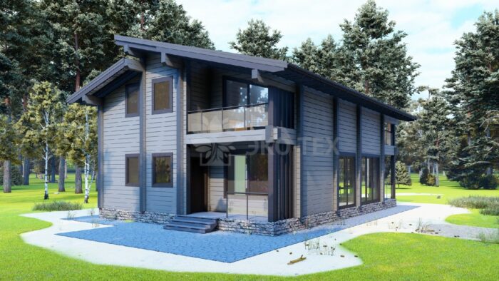 Дом из клееного бруса Камея