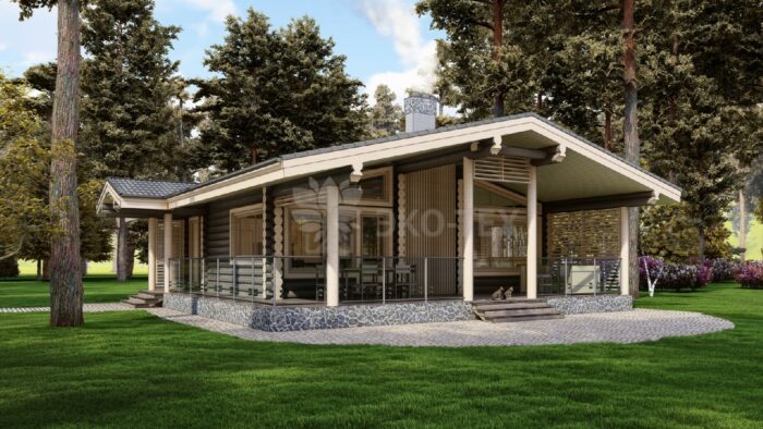 Дом из оцилиндрованного бревна Жуковский