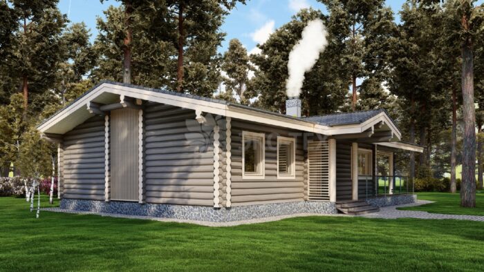 Дом из оцилиндрованного бревна Жуковский