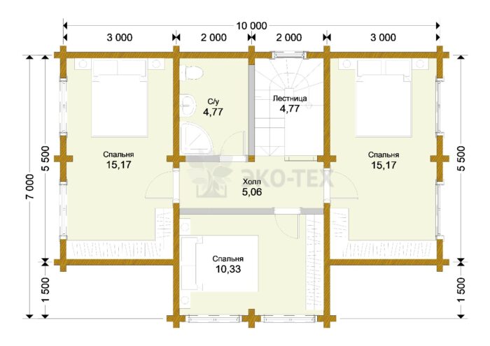 Дом из клееного бруса Малаховка