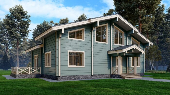 Дом из клееного бруса Стокгольм