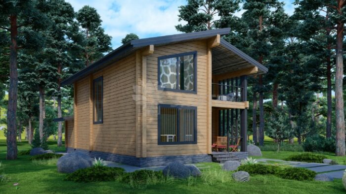 Дом из клееного бруса Аркадия