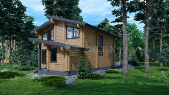 Дом из клееного бруса Аркадия
