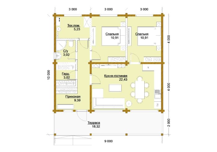 Дом Краснодар клееный брус
