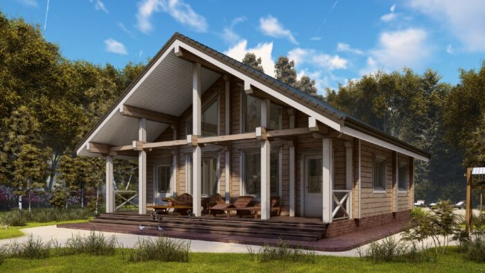Дом из клееного бруса Норвег