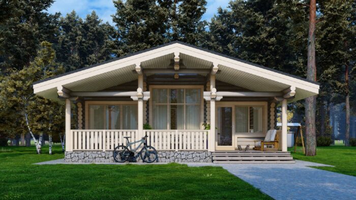 Дом из оцилиндрованного бревна Долгопрудный