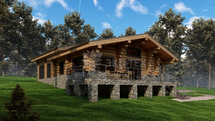 Дом из рубленного бревна Сибирь