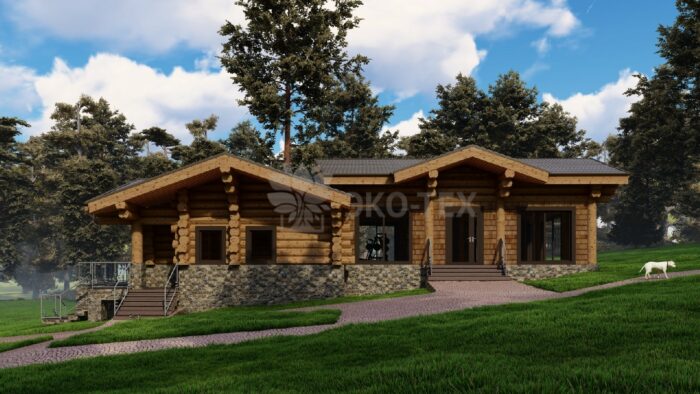 Дом из рубленного бревна Сибирь